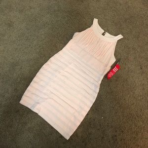 Light pink fitted dress