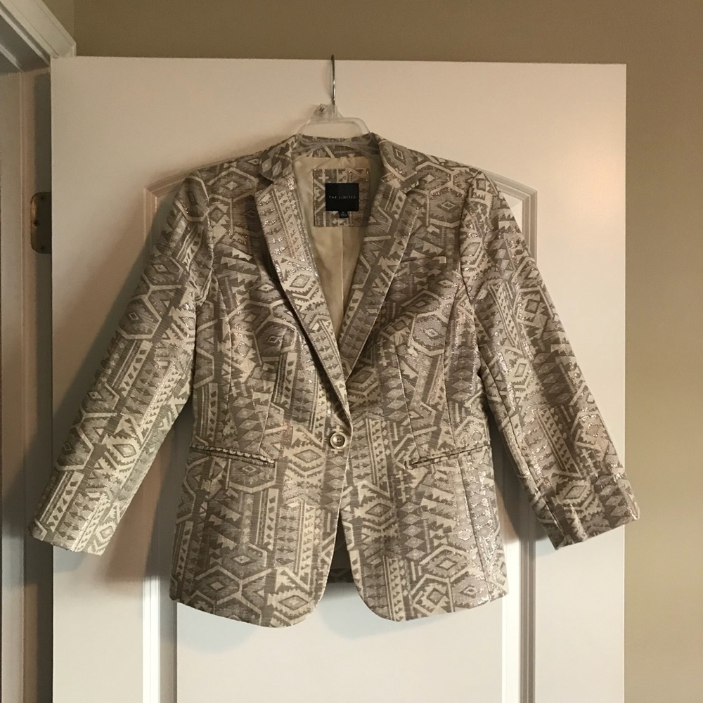 Gorgeous cream and silver blazer