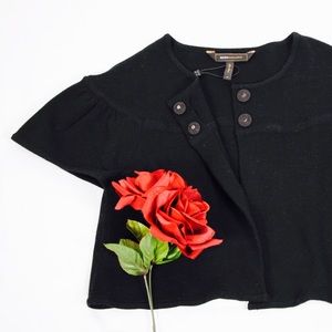 [BCBGMazAzria] Cropped Short Sleeve Cardigan