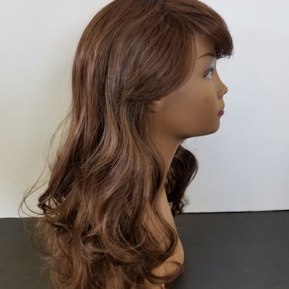 Brown Wavy  100% Japanese Synthetic Fiber Wig - Picture 6 of 6
