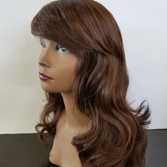 Brown Wavy  100% Japanese Synthetic Fiber Wig - Picture 2 of 6