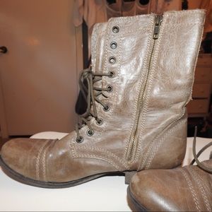 Steve Madden Lace Up Biker Boots