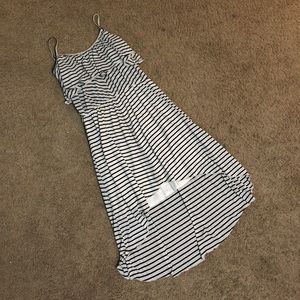 Black and white stripped dress.