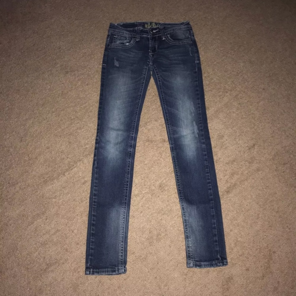 Red Rivet Bling-Pocket Jeggings