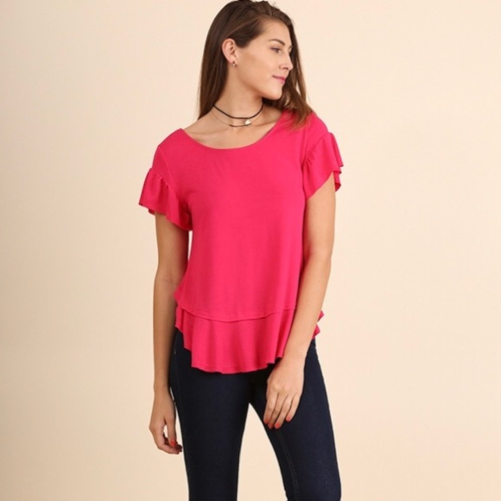 Umgee pink blouse