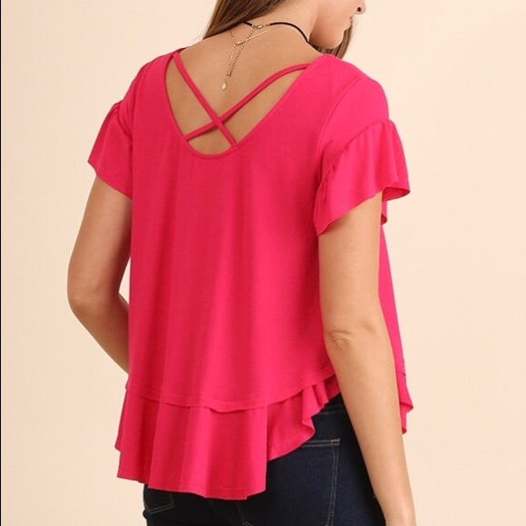 Umgee pink blouse - Picture 2 of 4