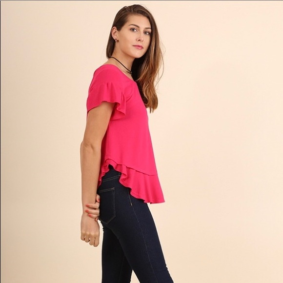 Umgee pink blouse - Picture 3 of 4