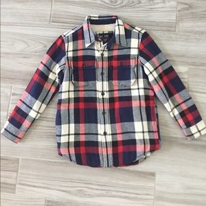 GAP Fleece-lined Flannel Coat Boys Large