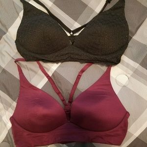 Victoria's secret lightly lined plunge bralettes