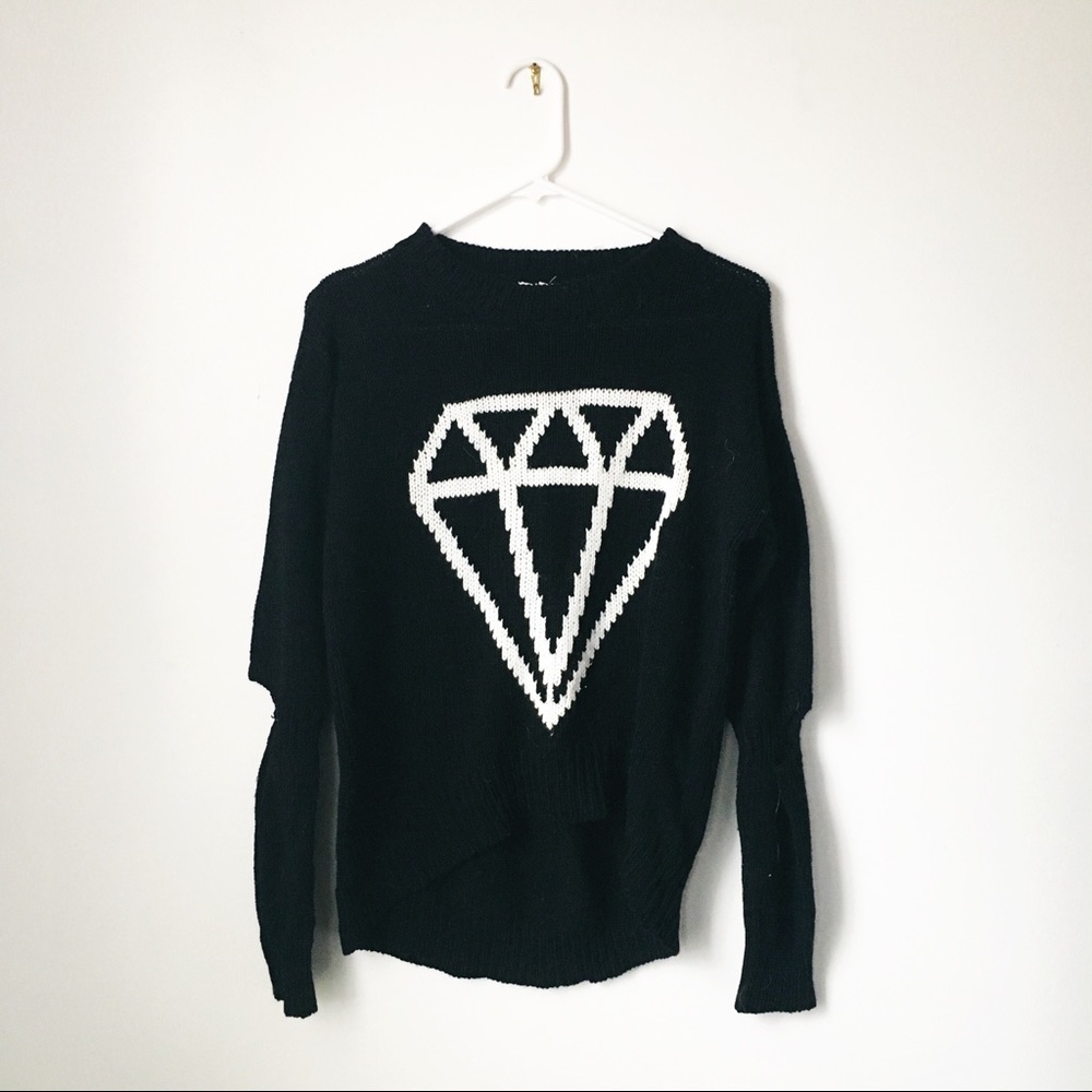 Diamond Cutout Sweater
