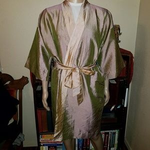 Jim Thompson 100% Silk Robe Thai/Mulberry Silk