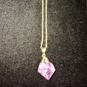 Amethyst gemstone necklace