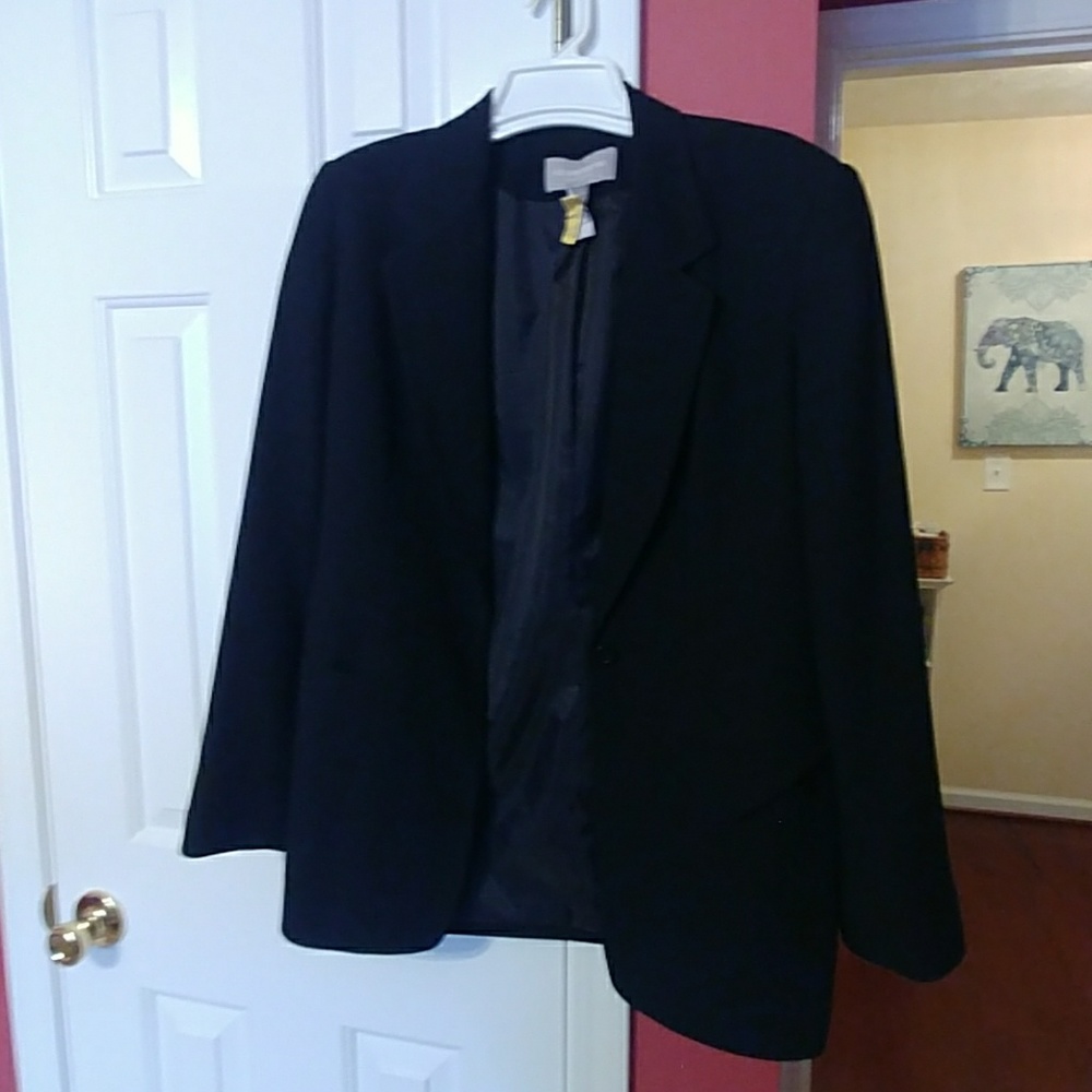 Liz Claiborne Black Crepe Blazer
