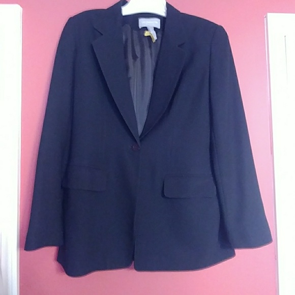 Liz Claiborne Black Crepe Blazer - Picture 3 of 3