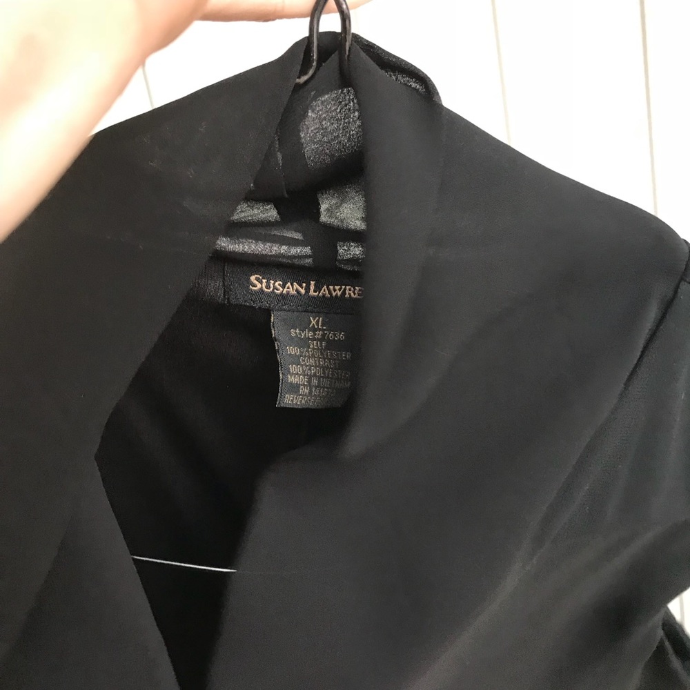Susan Lawrence sheer sleeveless shirt