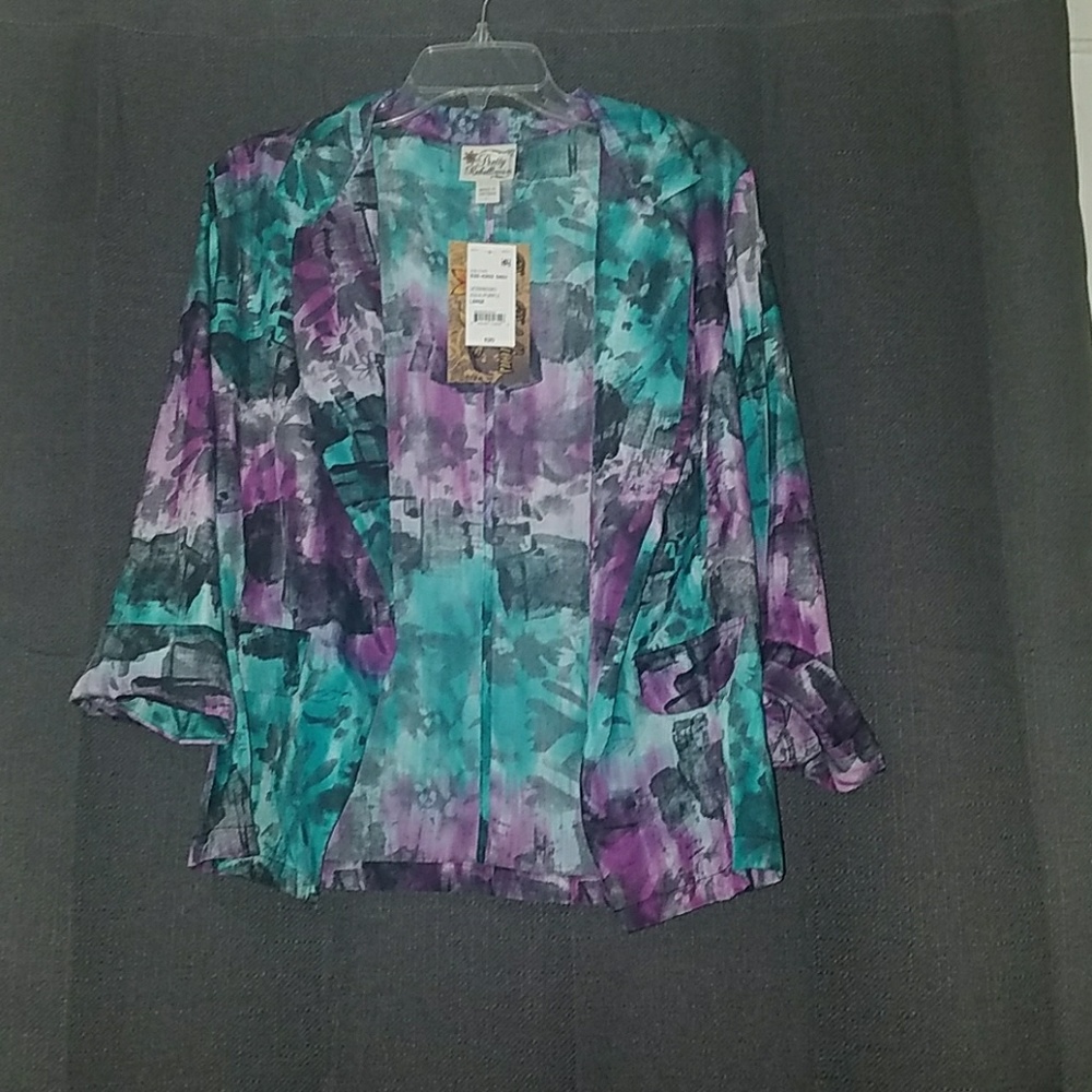 Pretty Rebellious L Aqua/Purple blazer