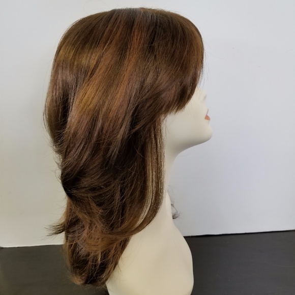 Brown Layered 100% Japanese Synthetic Wig - Picture 2 of 5