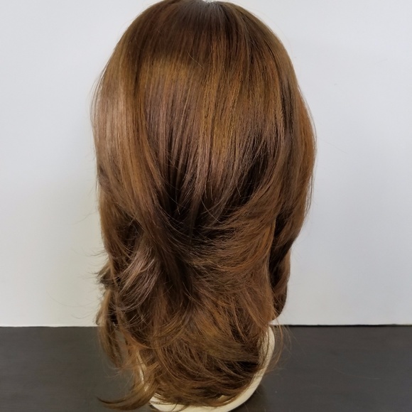 Brown Layered 100% Japanese Synthetic Wig - Picture 3 of 5