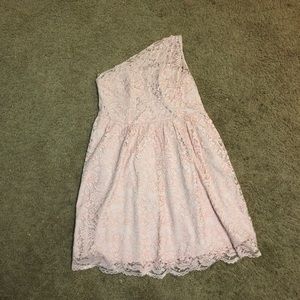Pink lace dress