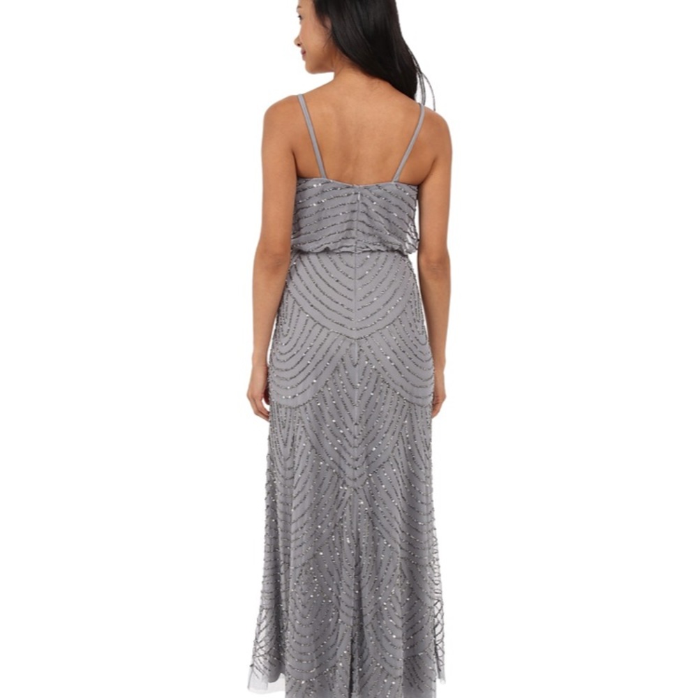 Adrianna Papell - long deco bead blouson