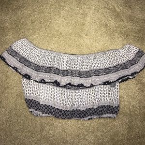 Cropped Off the Shoulder Top