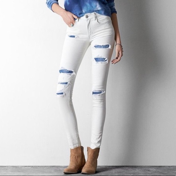 American Eagle Outfitters Denim - Distressed Hi-Rise Jeggings