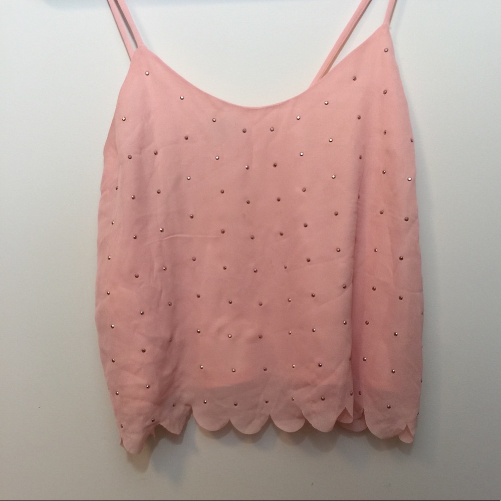 Pink Tank (cropped) top