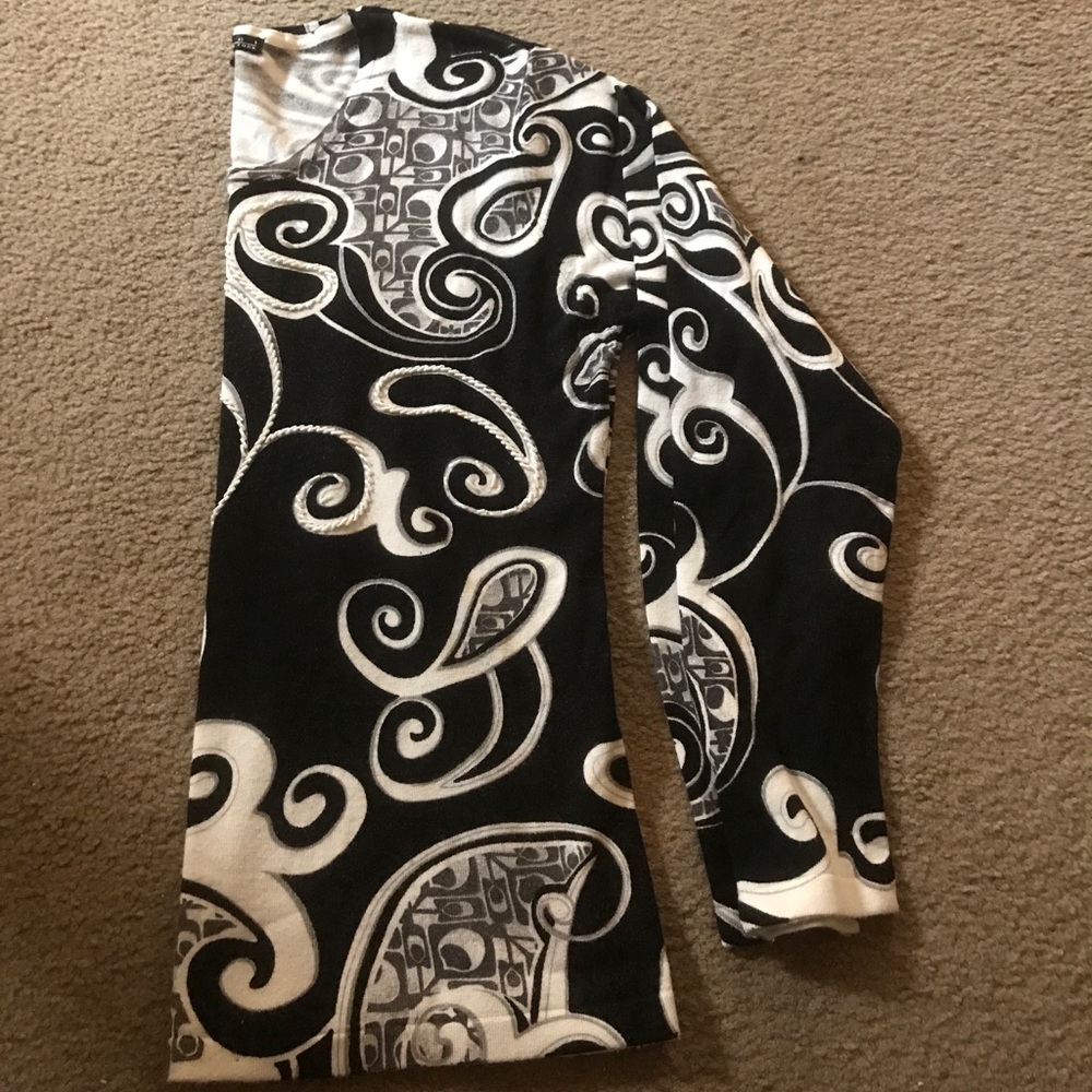 Sweaters black white and grey