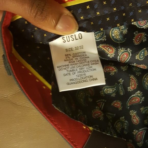 Suslo Couture Slim-fit Chinos (Silver) - Picture 4 of 6