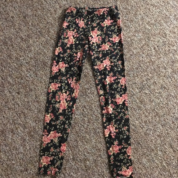 Floral Print Leggins - Picture 1 of 4