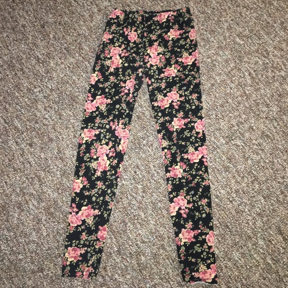 Floral Print Leggins - Picture 2 of 4