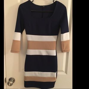 Navy/Tan Dress