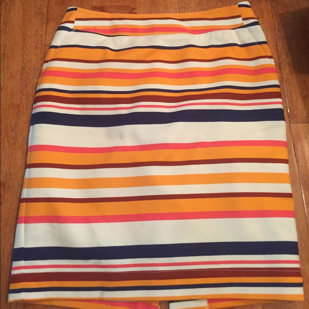 Merona multi colored striped pencil skirt!