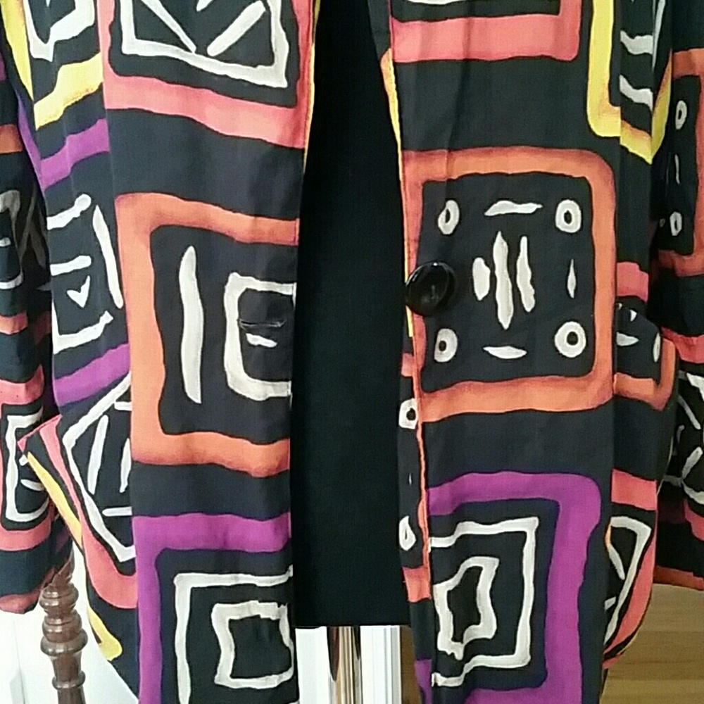 VTG Retro 80s Colorblock Jacket/Blazer ♡ - Picture 7 of 8