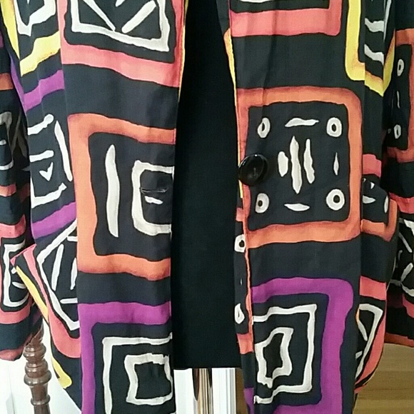 VTG Retro 80s Colorblock Jacket/Blazer ♡ - Picture 7 of 8