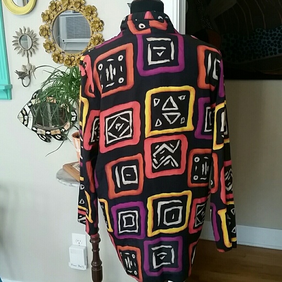 VTG Retro 80s Colorblock Jacket/Blazer ♡ - Picture 2 of 8