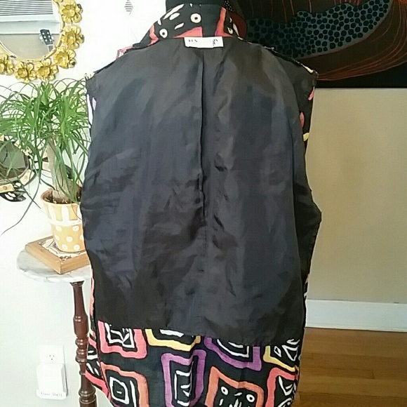 VTG Retro 80s Colorblock Jacket/Blazer ♡ - Picture 3 of 8