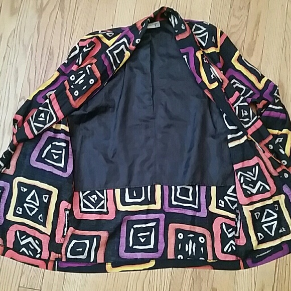 VTG Retro 80s Colorblock Jacket/Blazer ♡ - Picture 5 of 8
