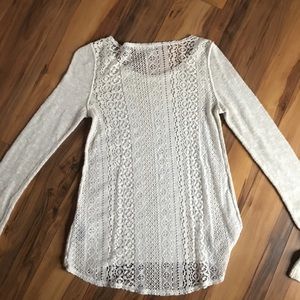 Hollister sweater w/ lace back!