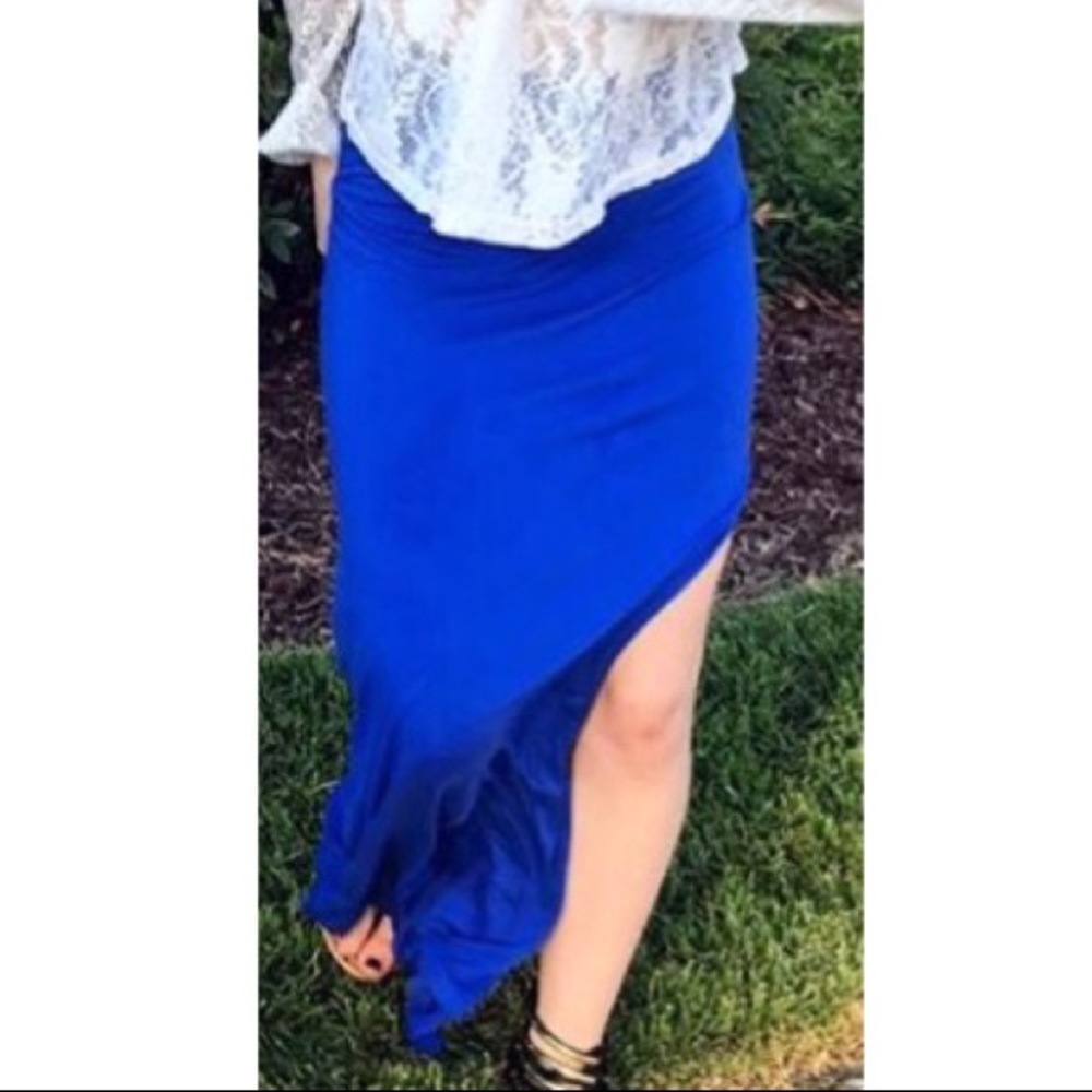 BLUE Maxi Skirt
