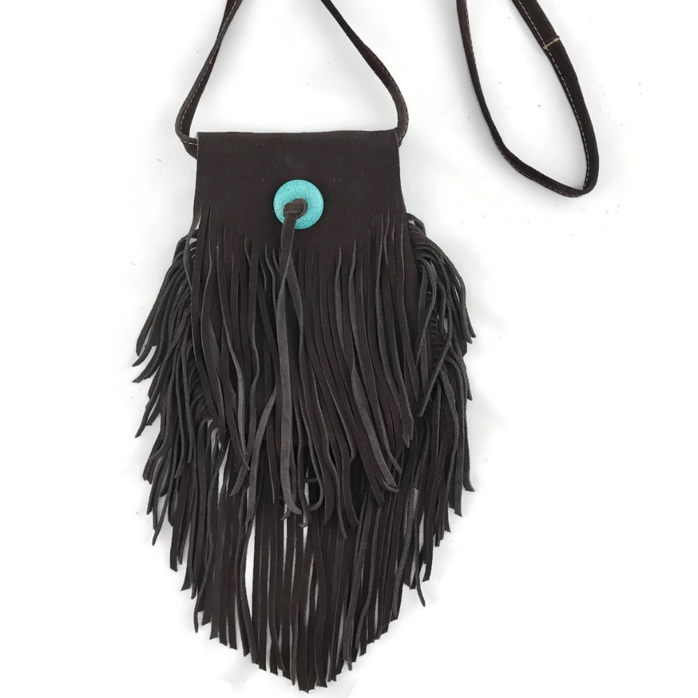Handmade leather crossbody bag