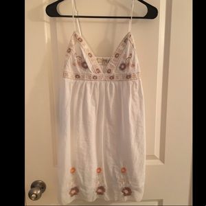 Floral White Babydoll Dress