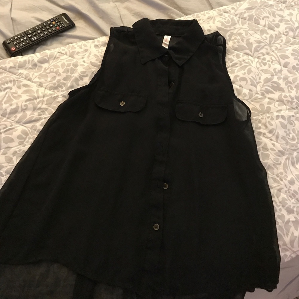 Black formal tank top