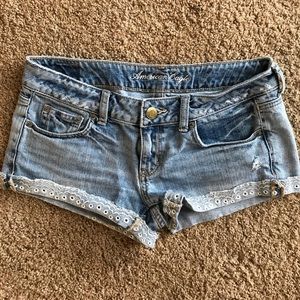 Light wash denim American Eagle shorts