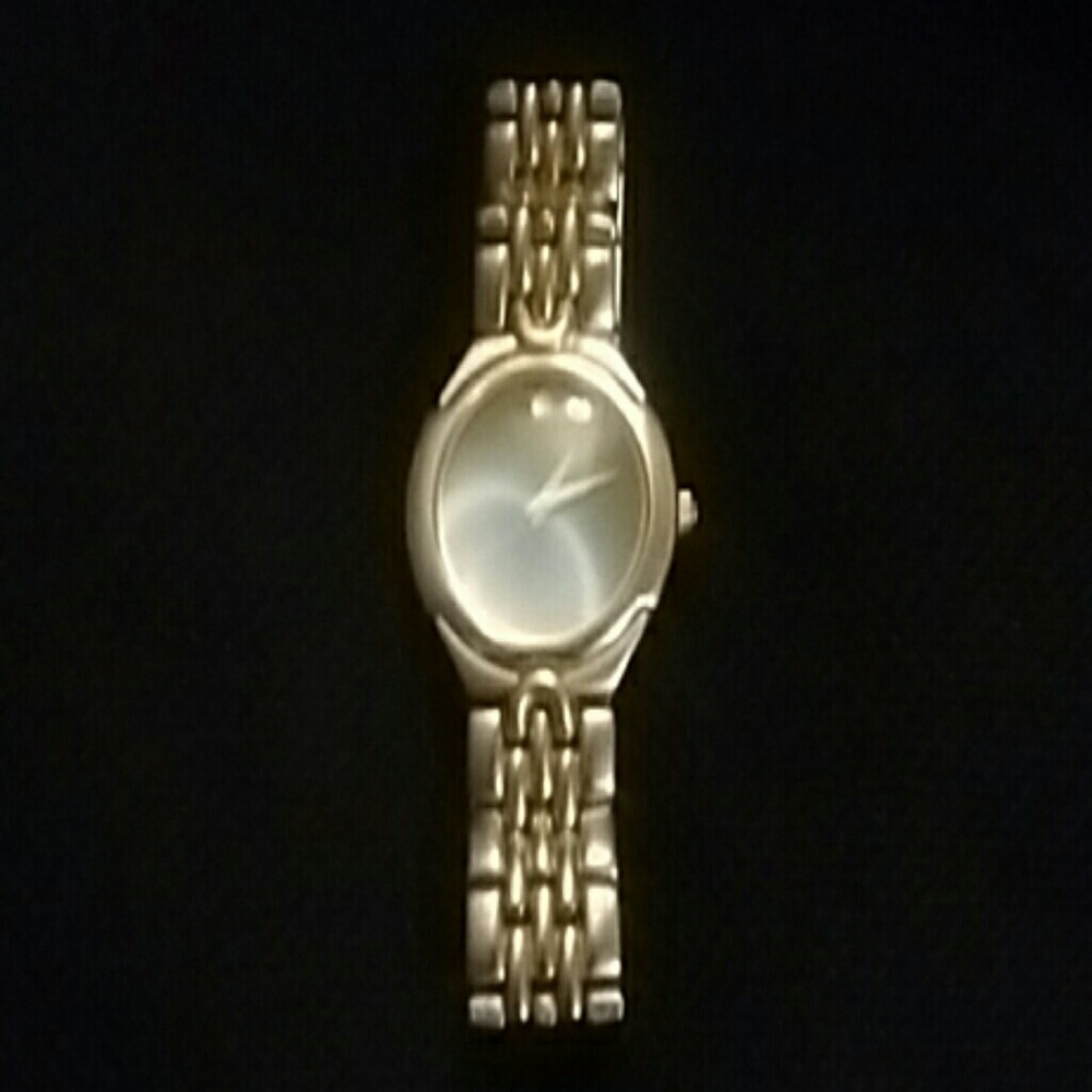 Mens stainless steel Movado quartz watch