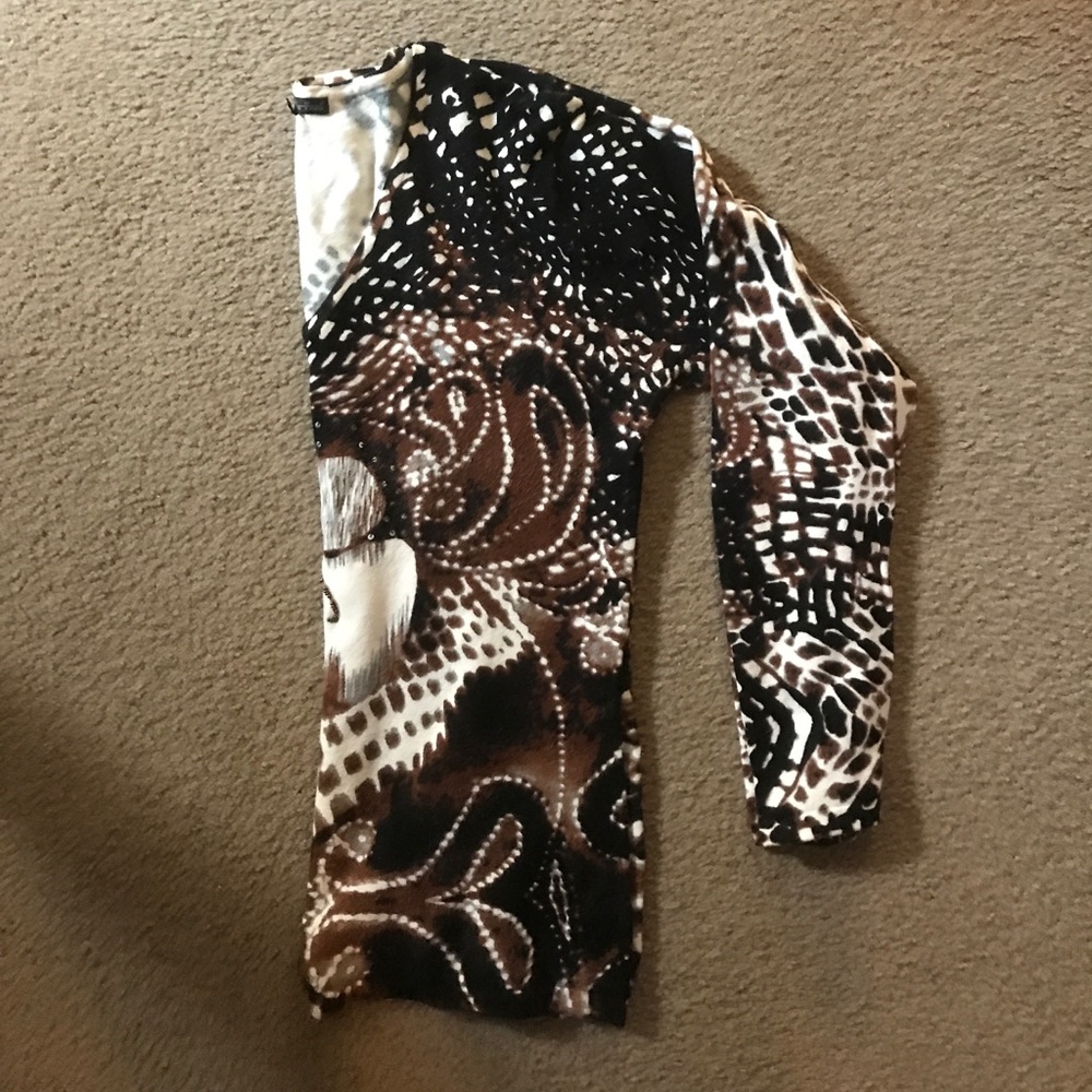 Sweater black cream and brown