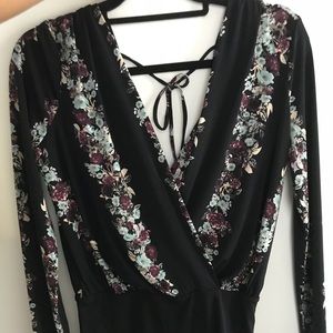BCBG Generation Floral Bodysuit