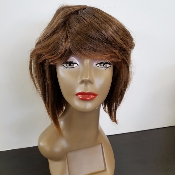 Gorgeous Honey Brown Synthetic Wig - Picture 2 of 7