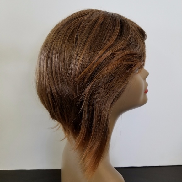 Gorgeous Honey Brown Synthetic Wig - Picture 4 of 7