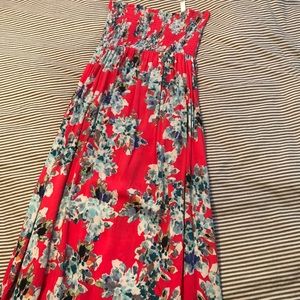 Strapless floral maxi dress from target